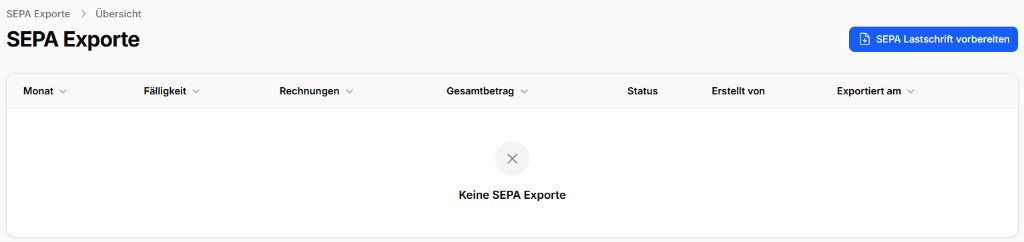CleanOrbit SEPA Lastschriften vorbereiten